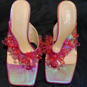 Pink Jeweled Sandals